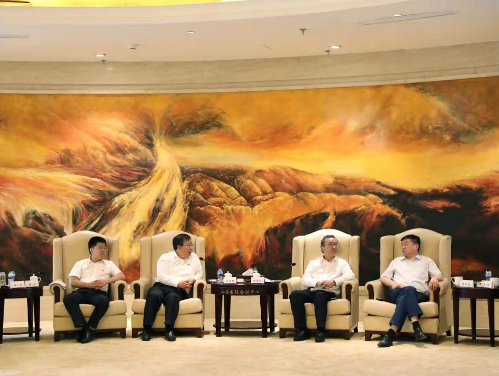 金亞潤環(huán)?？萍级麻L常文光一行赴太原參加“工業(yè)固廢綜合利用”項目政企銀洽談會